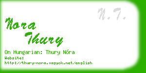 nora thury business card